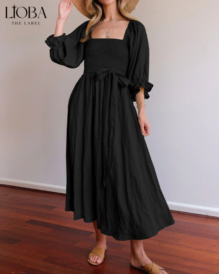 OPHELIA™ | FRENCH DRESS WITH FRILL SLEEVES