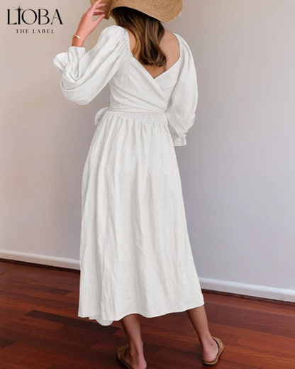 OPHELIA™ | FRENCH DRESS WITH FRILL SLEEVES